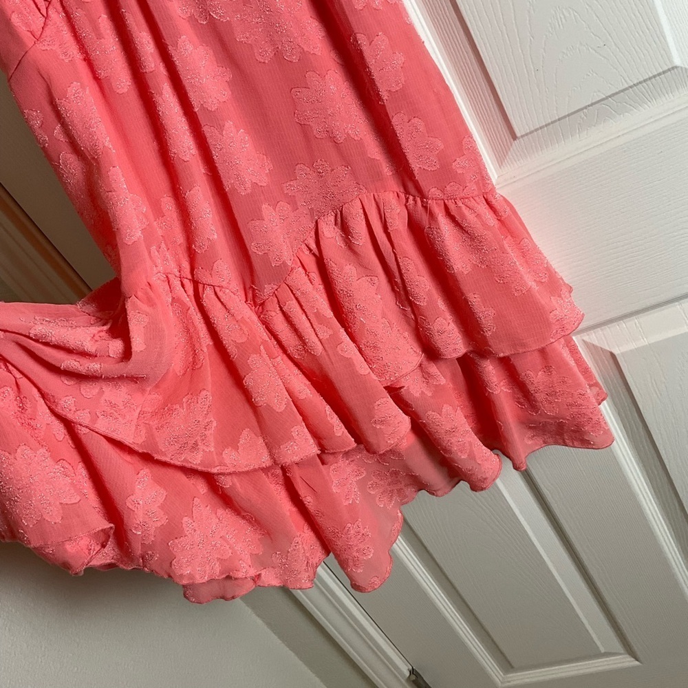 Women's Triangle Cup Tiered Mini Skater Dress - Wild Fable Pink Size large - Picture 5 of 10